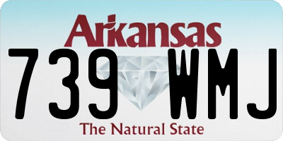 AR license plate 739WMJ