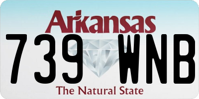 AR license plate 739WNB