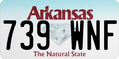 AR license plate 739WNF