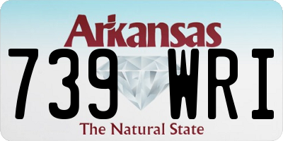 AR license plate 739WRI