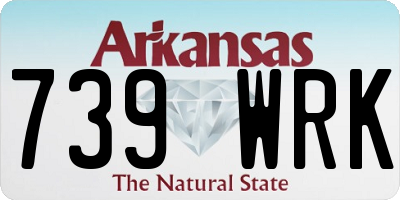 AR license plate 739WRK