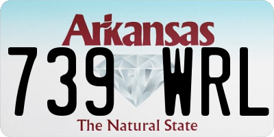 AR license plate 739WRL