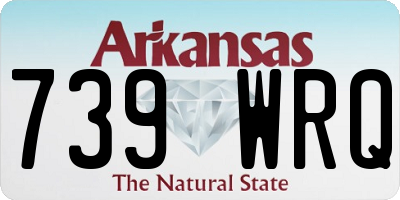AR license plate 739WRQ