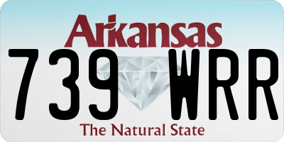 AR license plate 739WRR