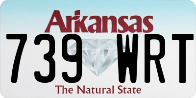 AR license plate 739WRT