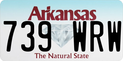 AR license plate 739WRW