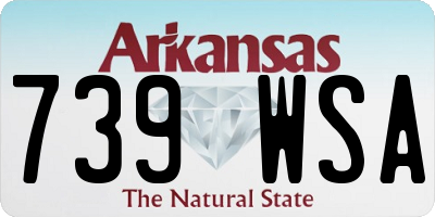 AR license plate 739WSA