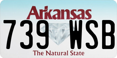 AR license plate 739WSB