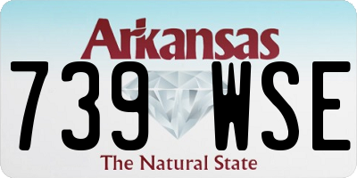 AR license plate 739WSE