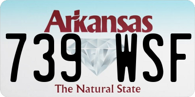 AR license plate 739WSF