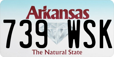 AR license plate 739WSK