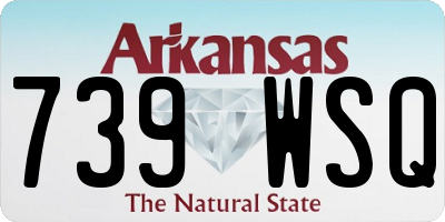 AR license plate 739WSQ