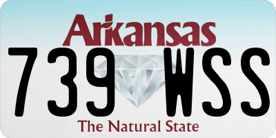 AR license plate 739WSS