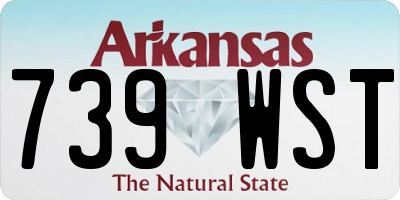 AR license plate 739WST