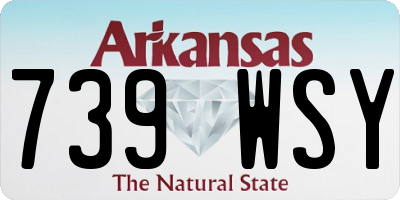 AR license plate 739WSY