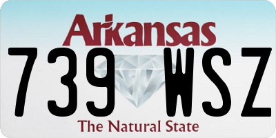 AR license plate 739WSZ