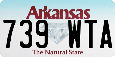 AR license plate 739WTA