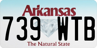 AR license plate 739WTB