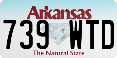 AR license plate 739WTD