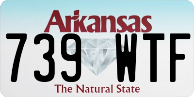 AR license plate 739WTF
