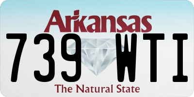 AR license plate 739WTI