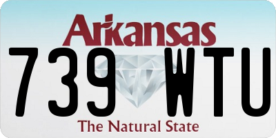 AR license plate 739WTU