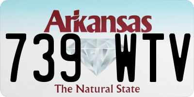 AR license plate 739WTV