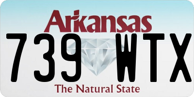 AR license plate 739WTX