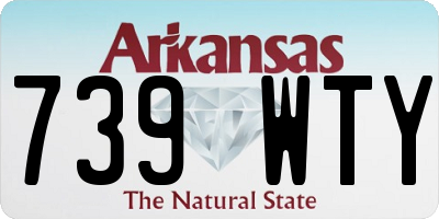 AR license plate 739WTY