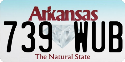 AR license plate 739WUB