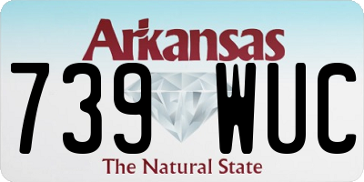 AR license plate 739WUC