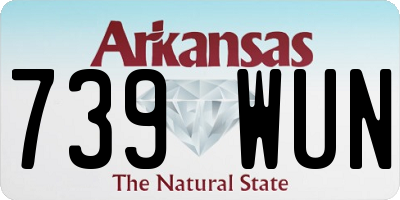 AR license plate 739WUN