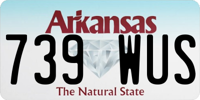 AR license plate 739WUS
