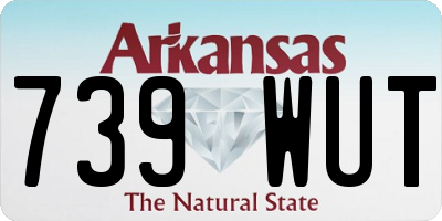 AR license plate 739WUT
