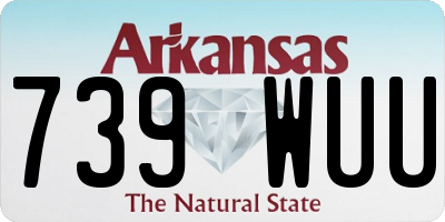 AR license plate 739WUU