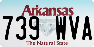 AR license plate 739WVA