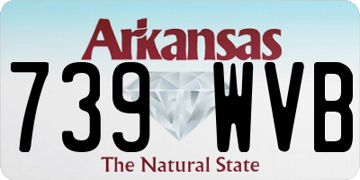 AR license plate 739WVB