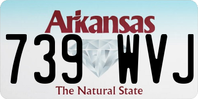 AR license plate 739WVJ