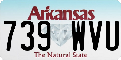 AR license plate 739WVU