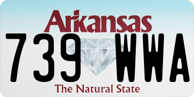 AR license plate 739WWA