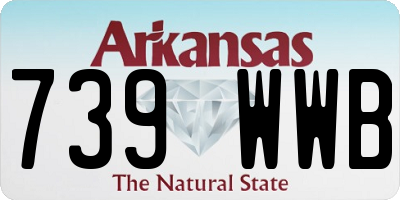 AR license plate 739WWB