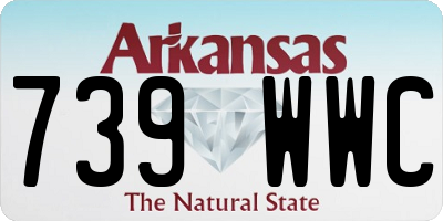 AR license plate 739WWC