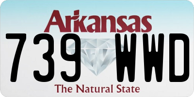 AR license plate 739WWD