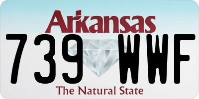 AR license plate 739WWF