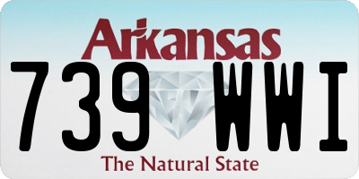 AR license plate 739WWI