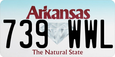 AR license plate 739WWL