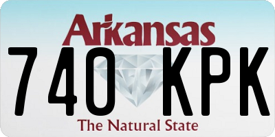 AR license plate 740KPK