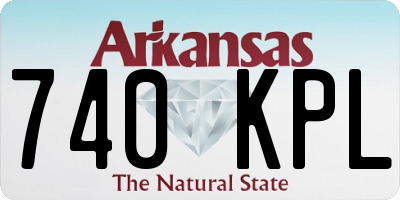 AR license plate 740KPL