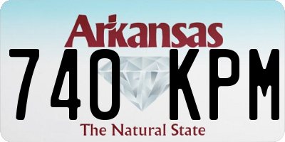 AR license plate 740KPM