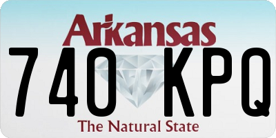 AR license plate 740KPQ